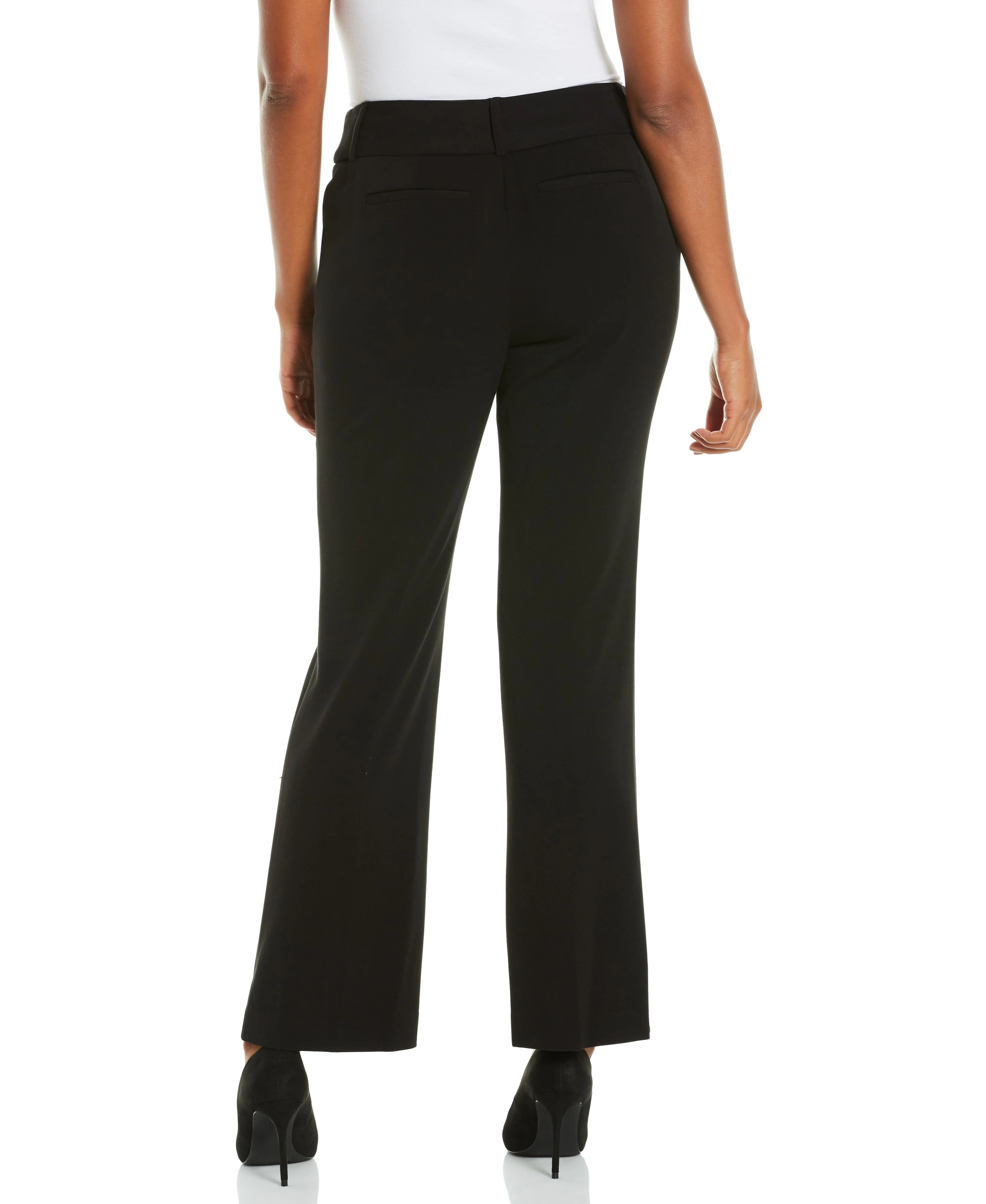 Petite Gabardine Bootcut Pant Curvy Fit