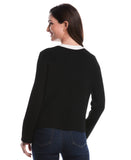 Contrast Placket Button Up Cardigan