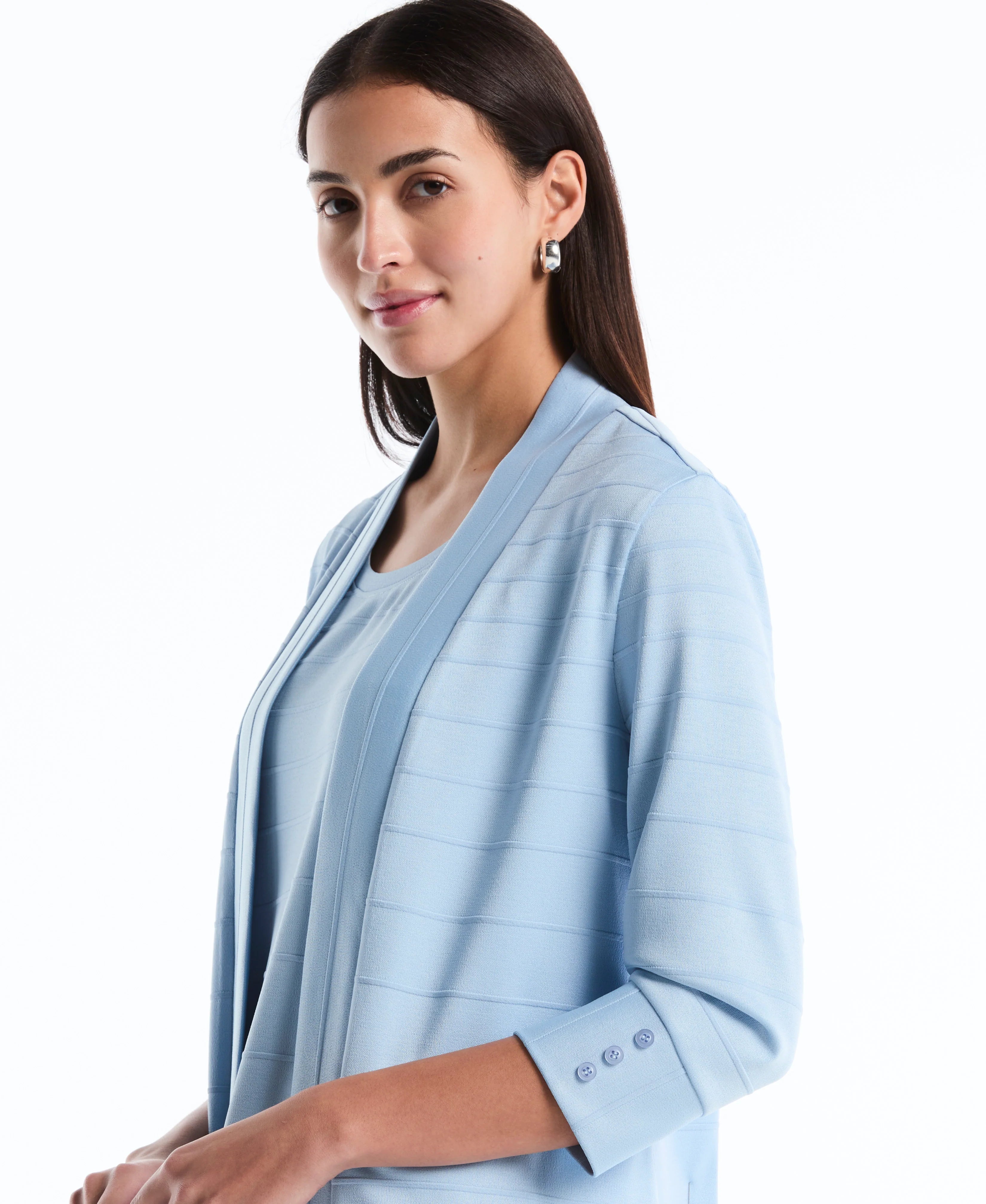 Ottoman Knit Cardigan Sweater