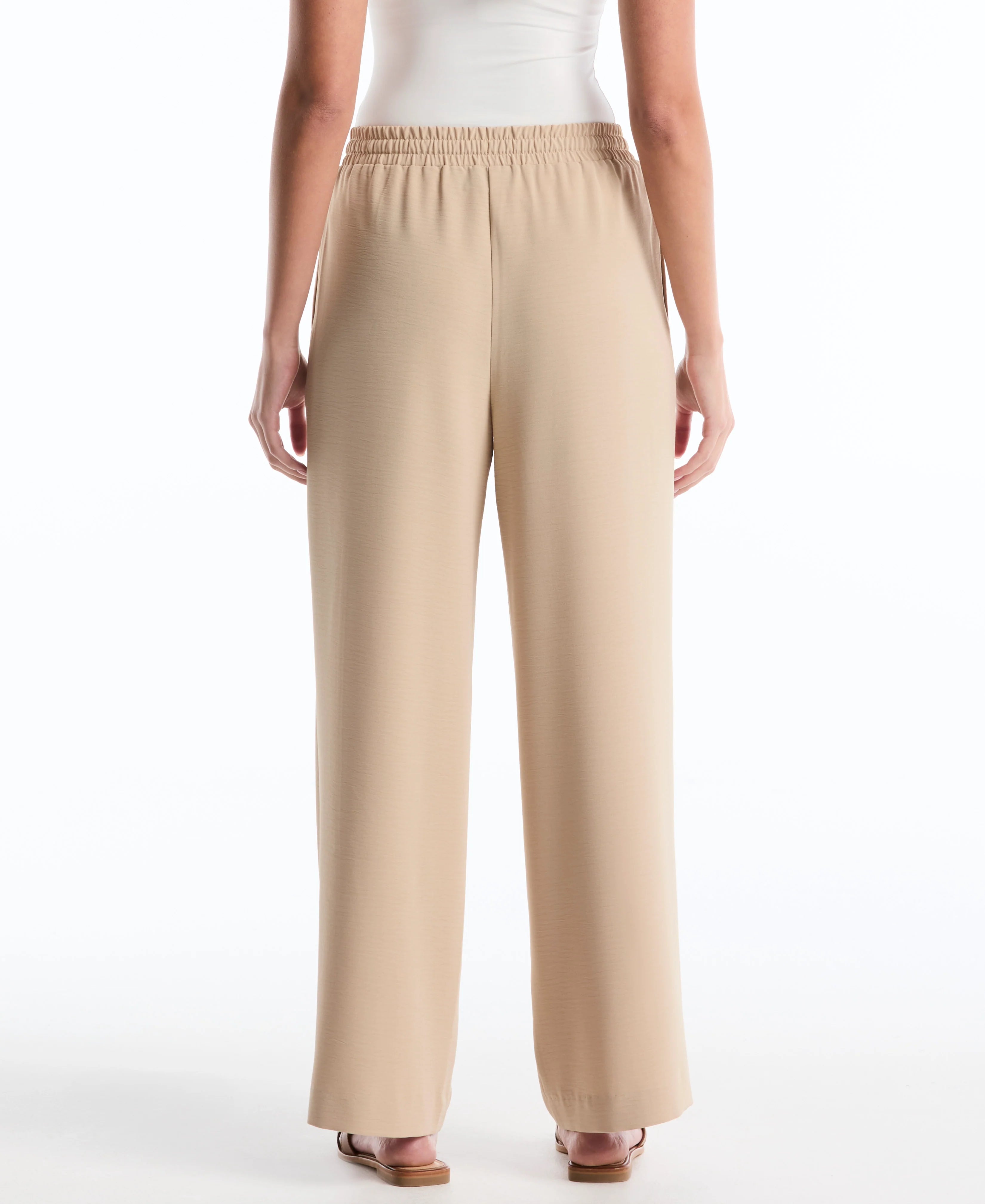 Drawstring Wide Leg Pant