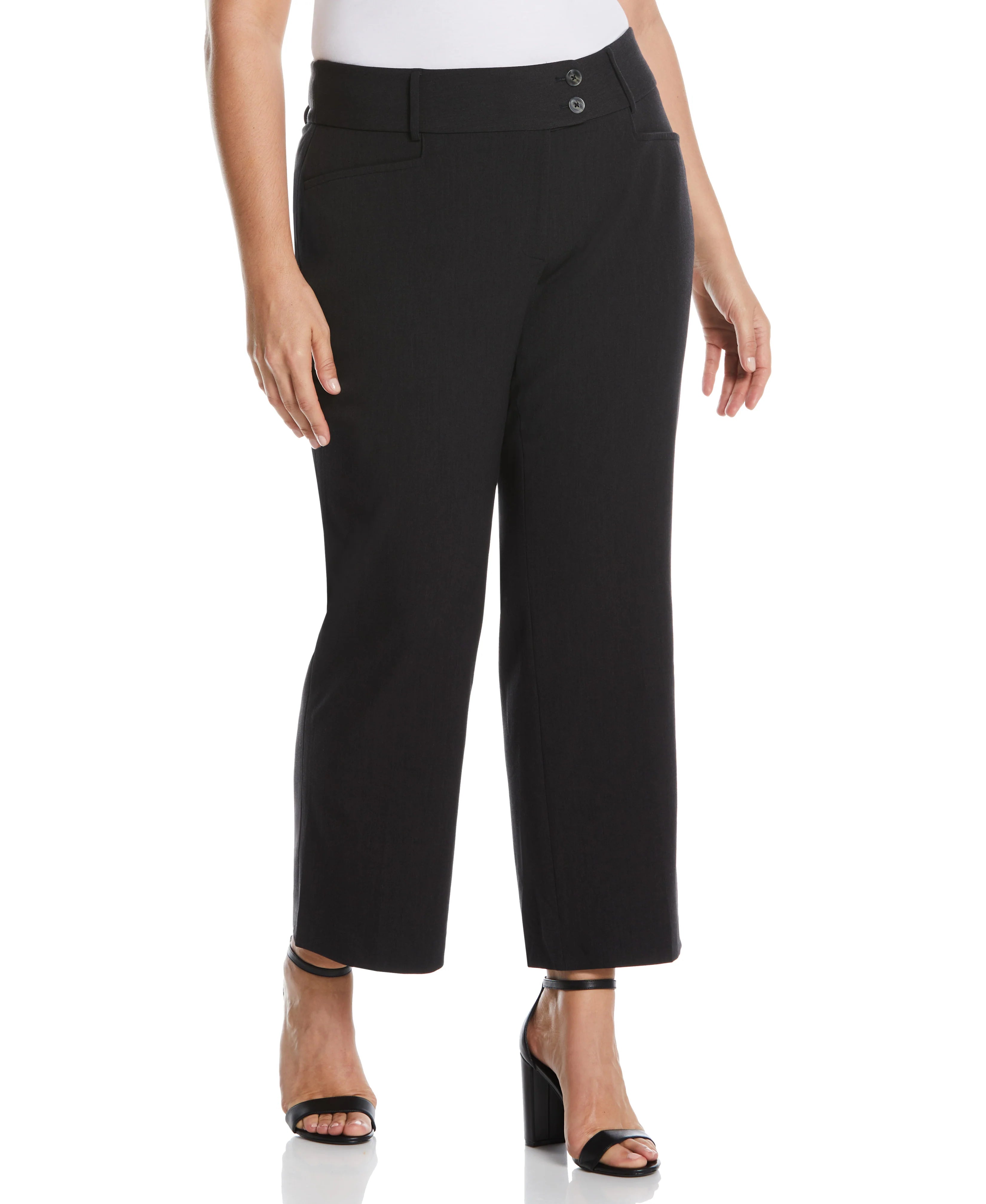 Plus Size Curvy Fit Short Length Boot Cut Pant Curvy Fit