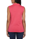Ribbed V Neck Polo