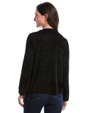 Cheetah Print Split Neck Popover Blouse