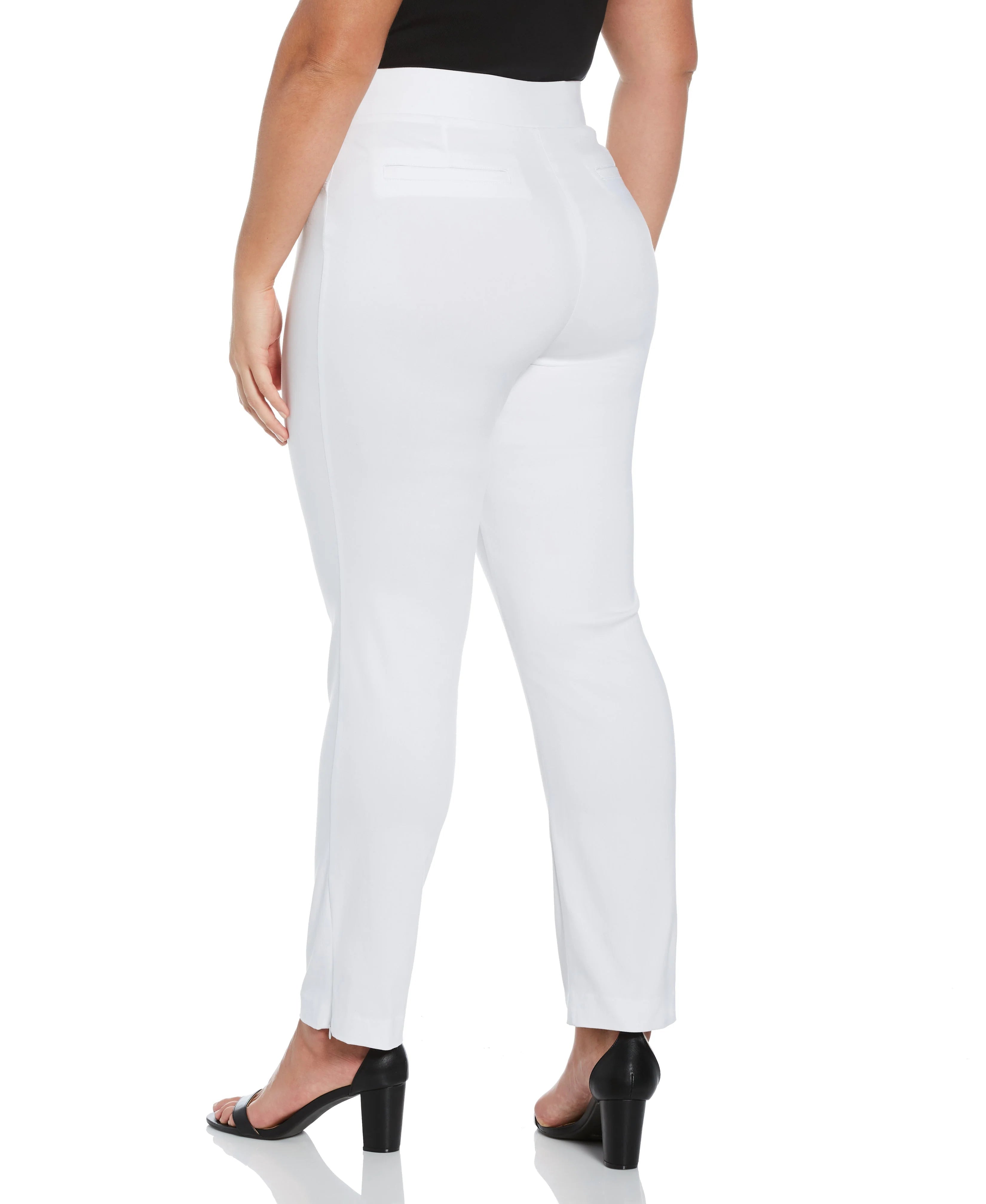Plus Size Stretch Slim Leg Front Seam Pant Comfort Fit
