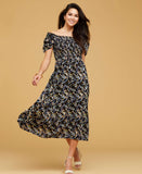 Smocked Midi Dress