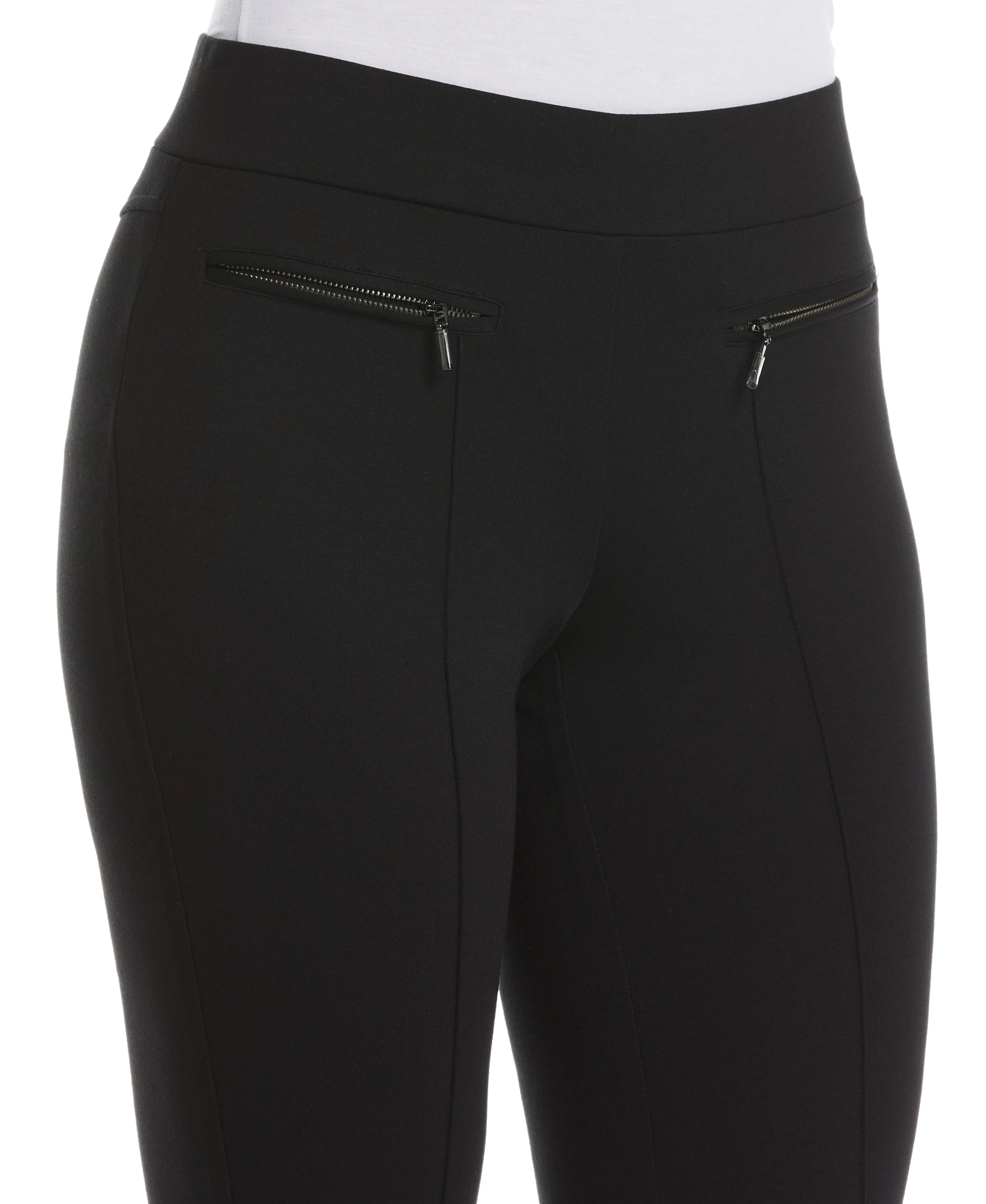 Ponte Knit Slim Leg Pant Comfort Fit