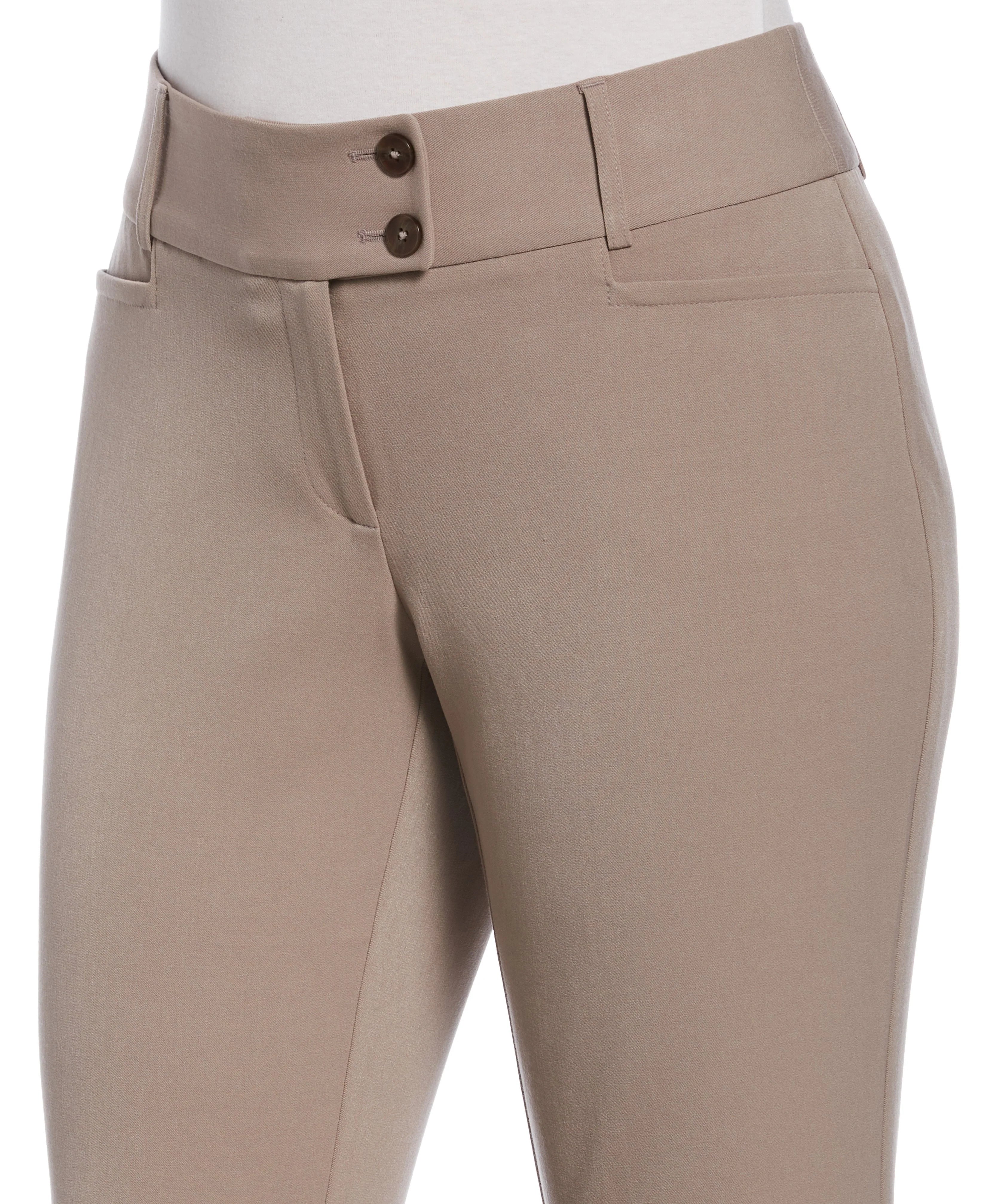 Petite Gabardine Bootcut Pant Curvy Fit