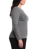 Plus Size Embellished Neck Top