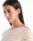 Stripe Button Detail Top