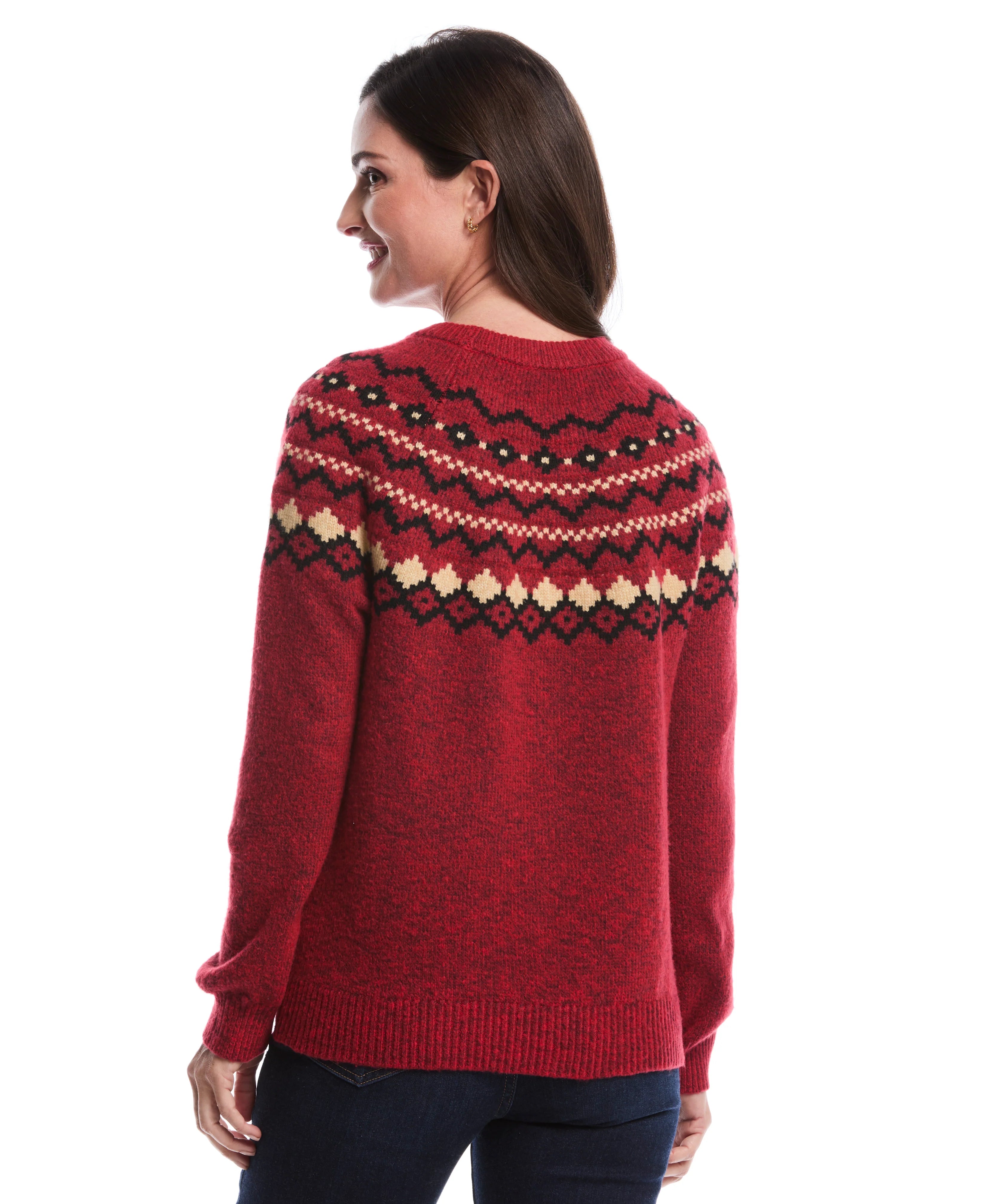 Crew Neck Fair Isle Sweater