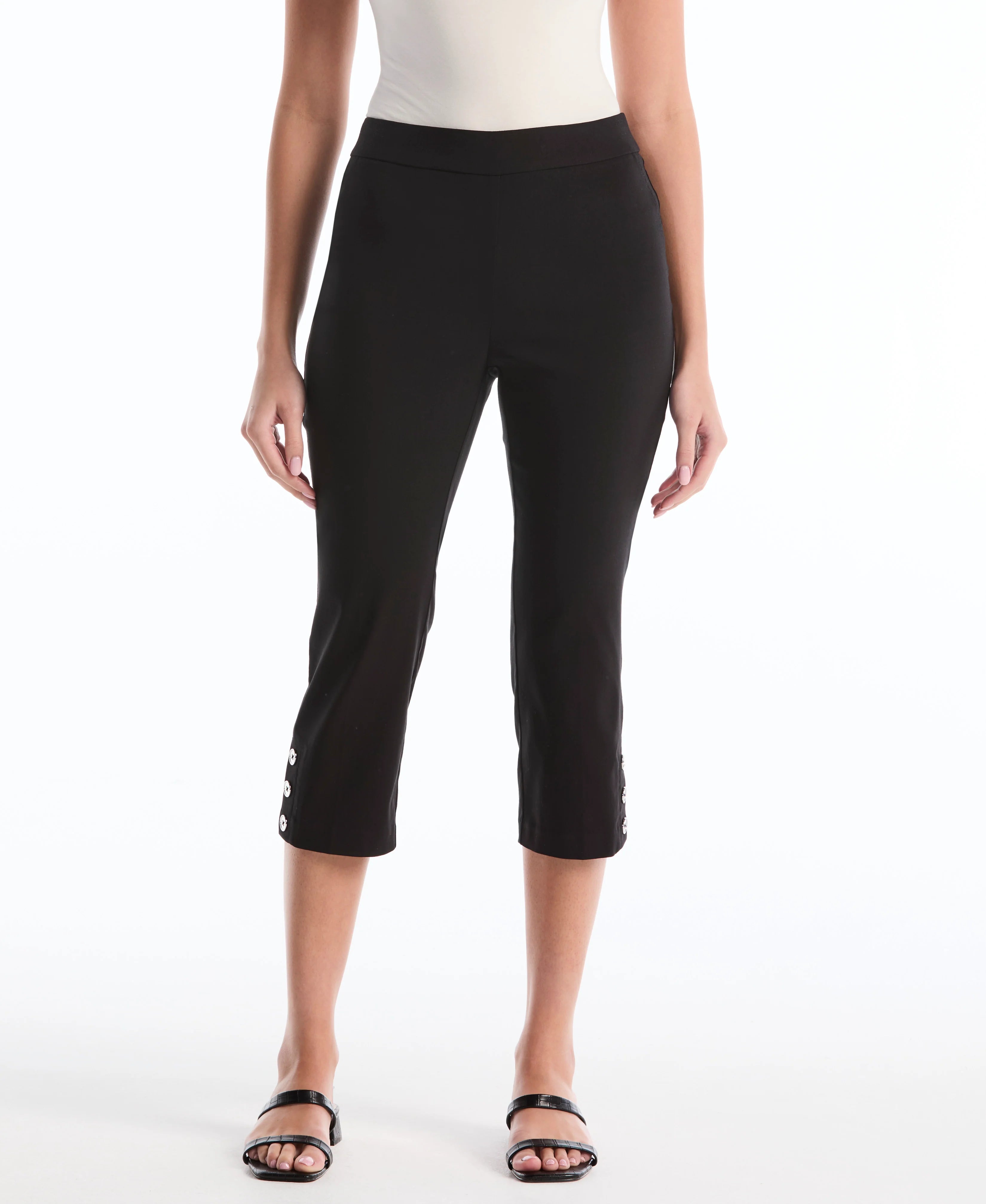 Petite Button Detail Capri