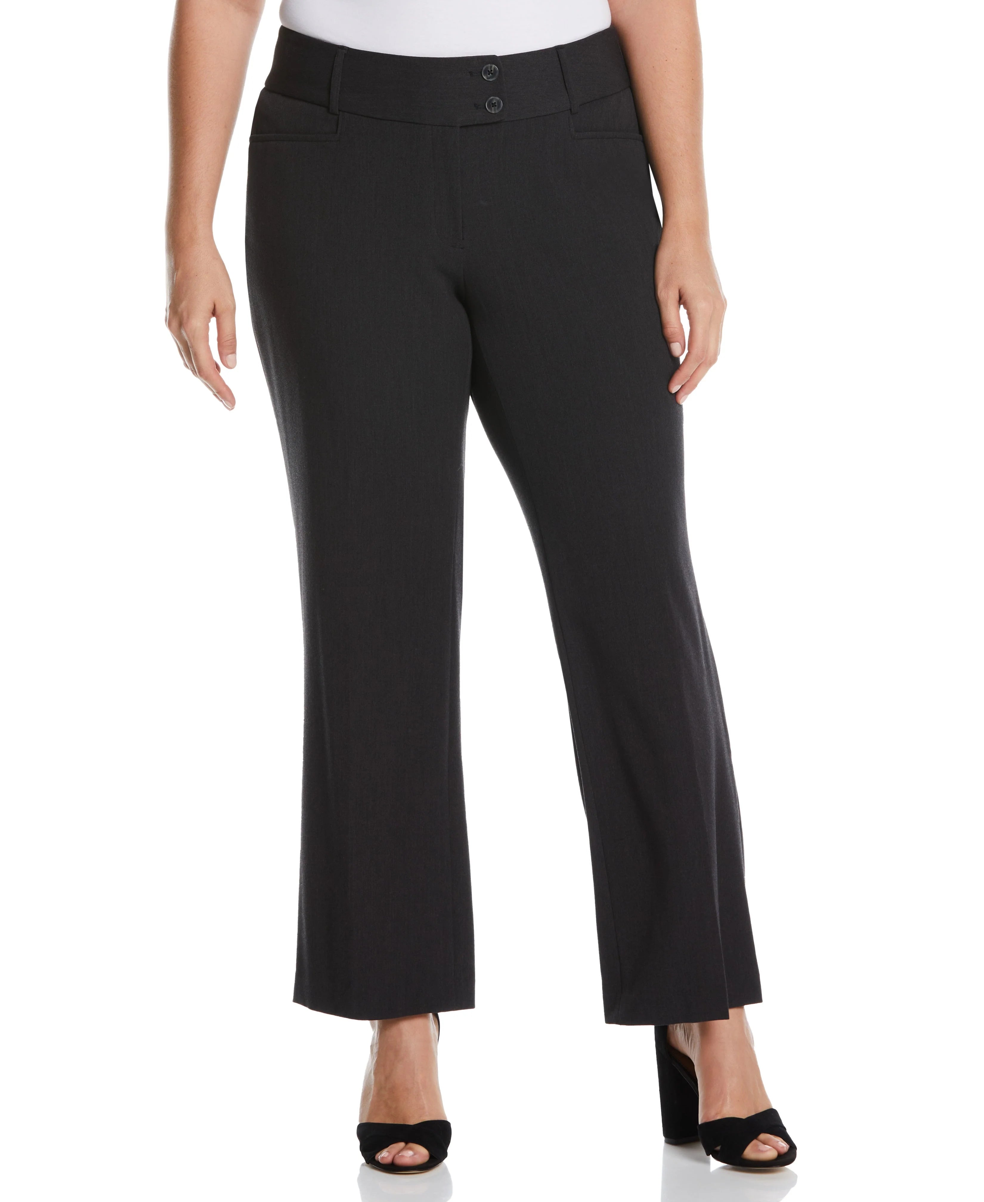 Plus Size Gabardine Bootcut Pant Curvy Fit