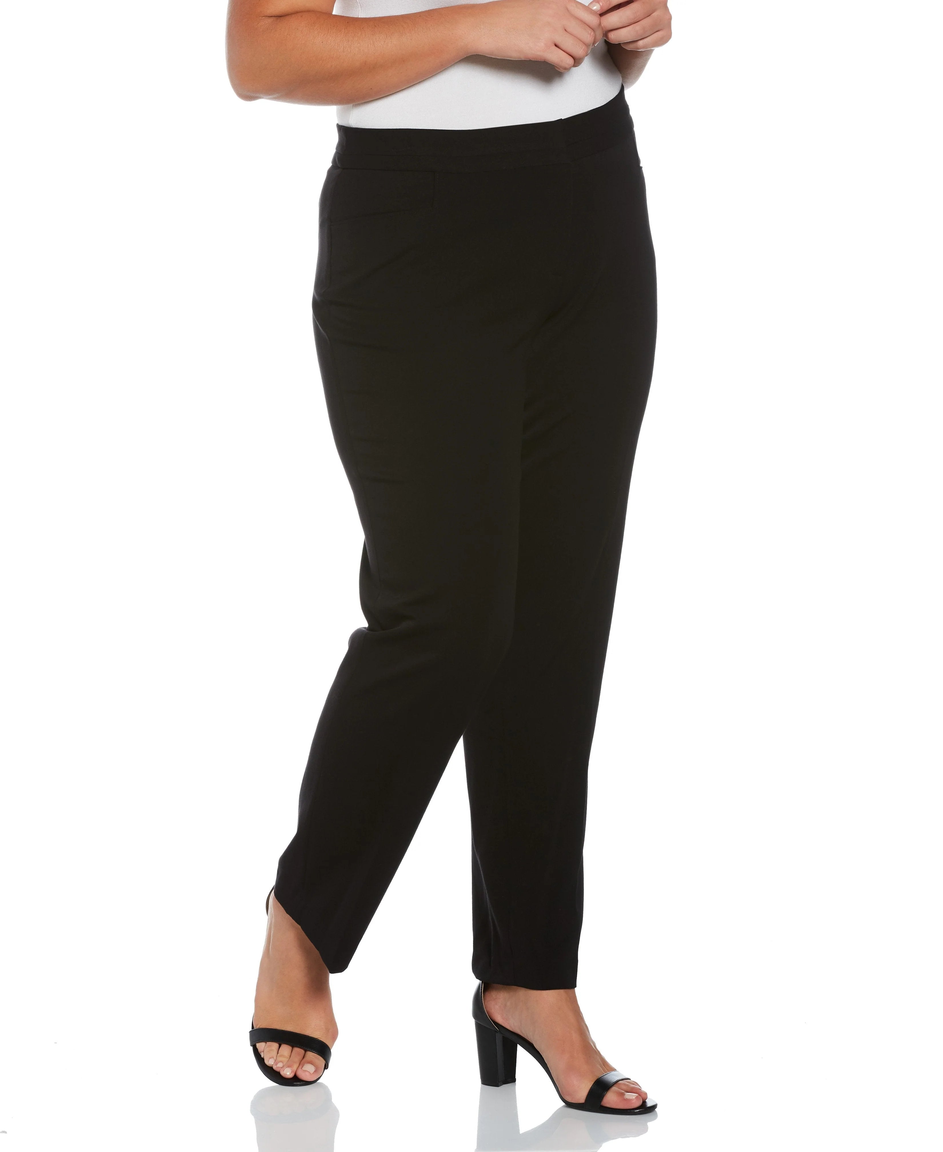 Plus Size Gabardine Straight Leg Pant Curvy Fit
