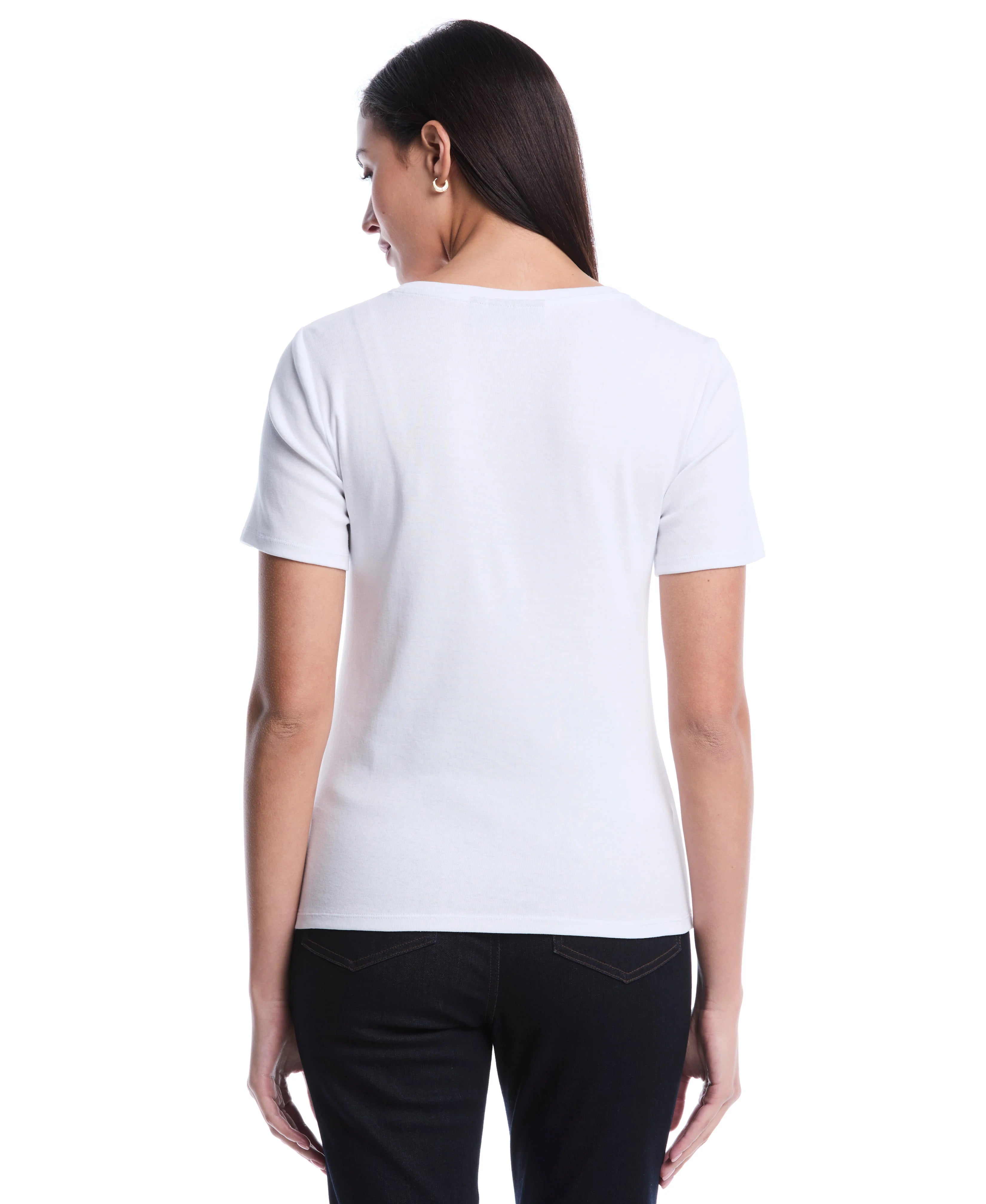Petite Welt Pocket Button Detail Top