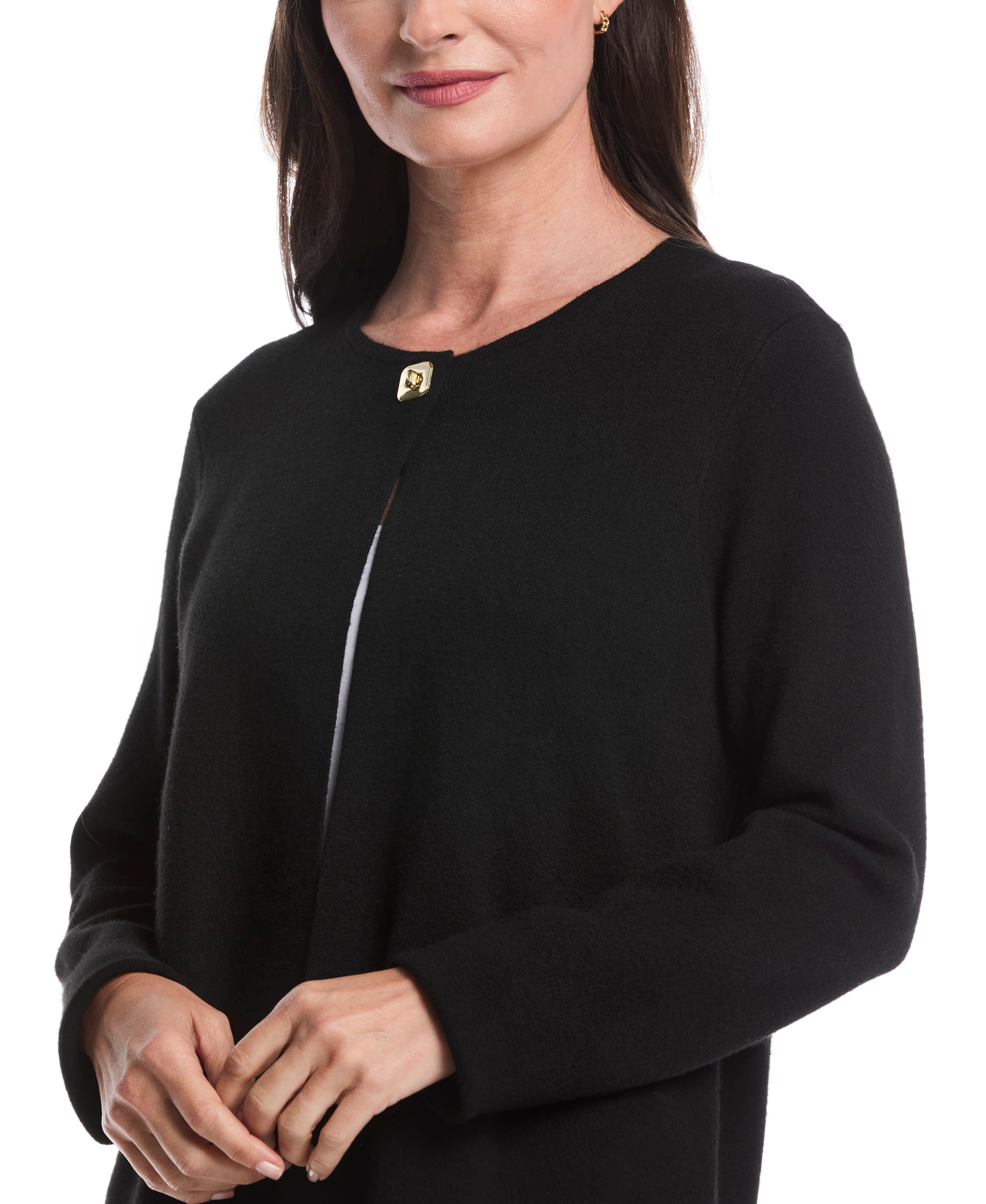 Turnlock Metal Closure Cardigan