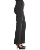Pinstripe Print Ponte Bootcut Pant