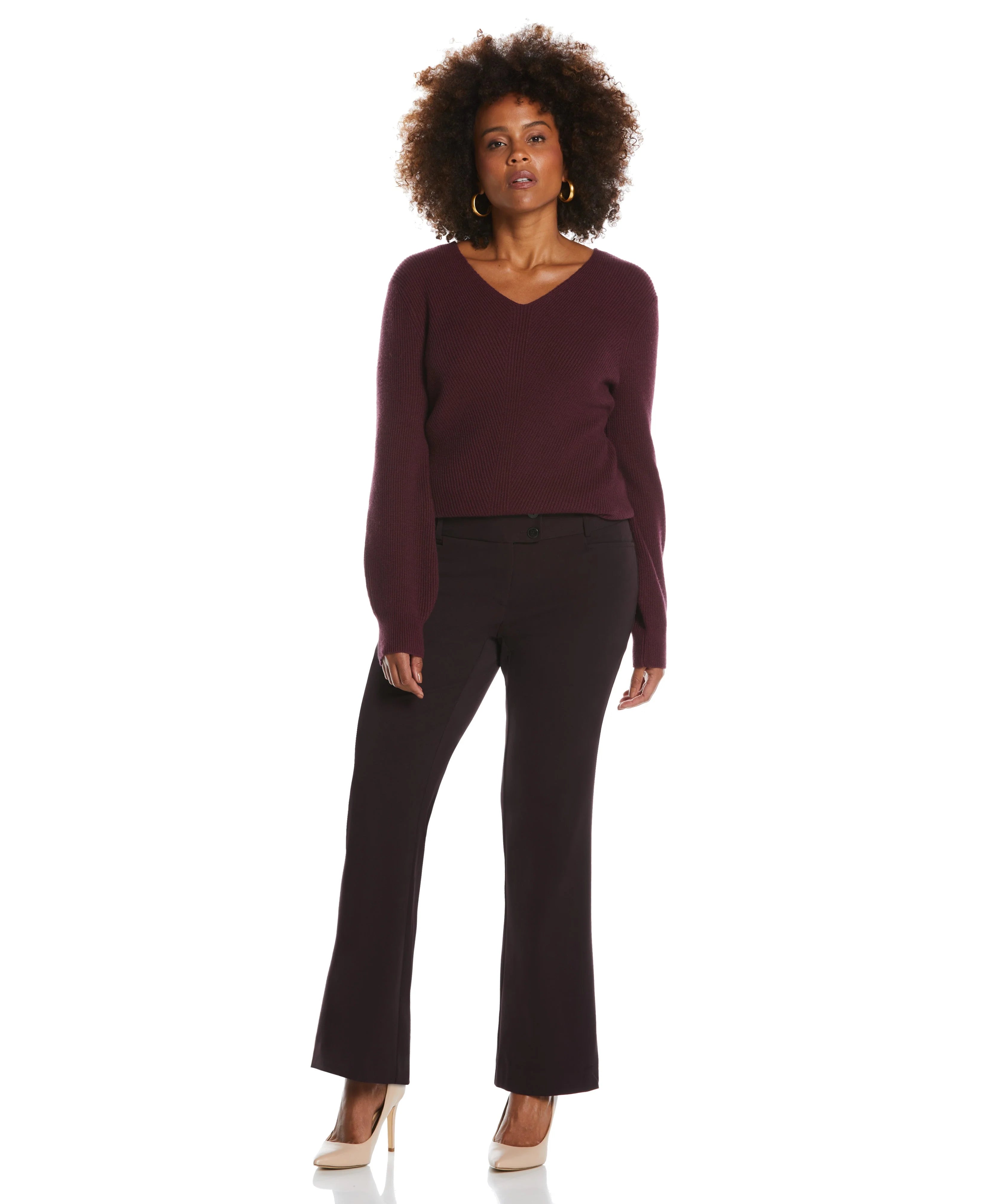 Gabardine Bootcut Pant Curvy Fit
