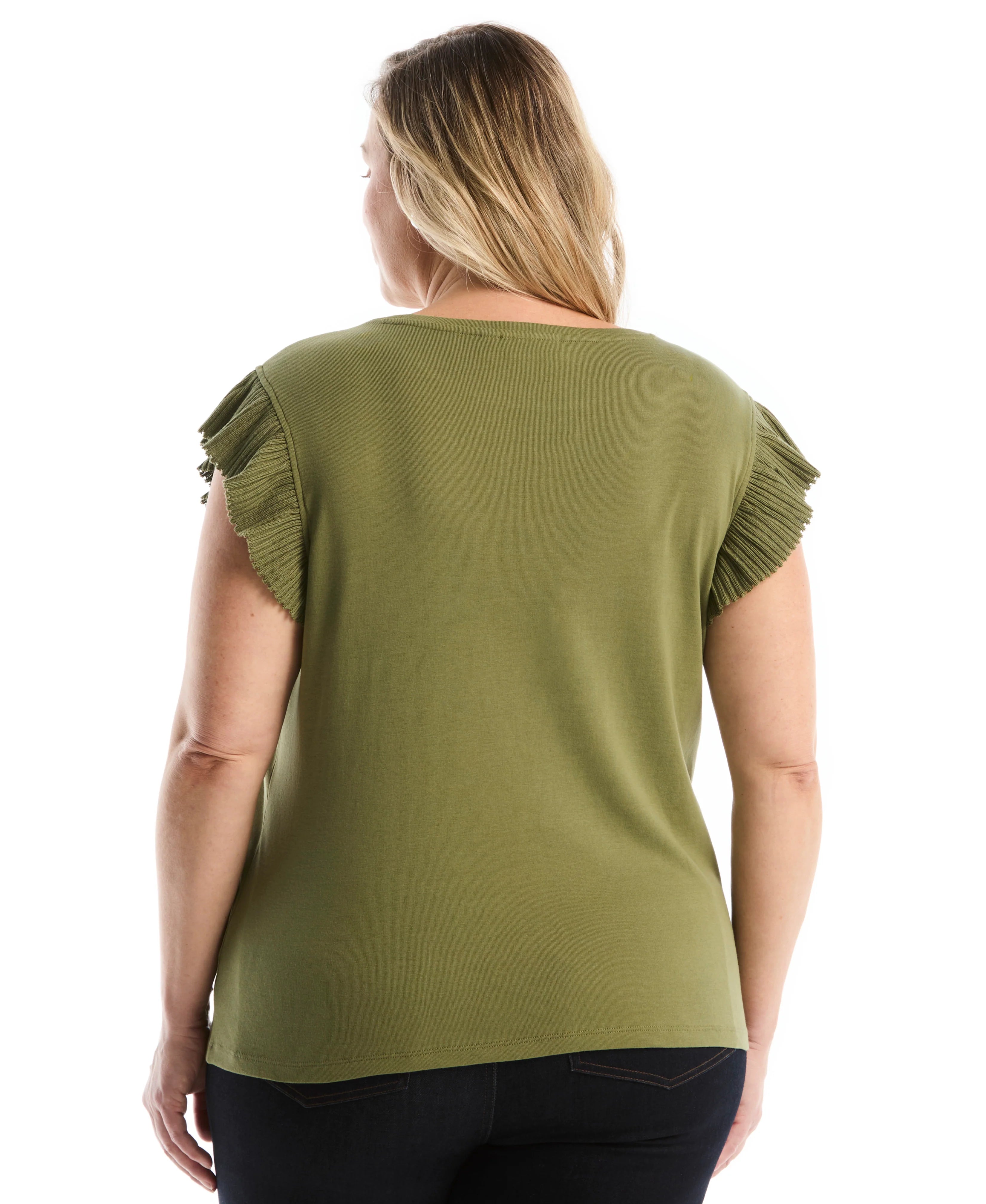 Plus Size Ruffle Top