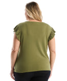 Plus Size Ruffle Top