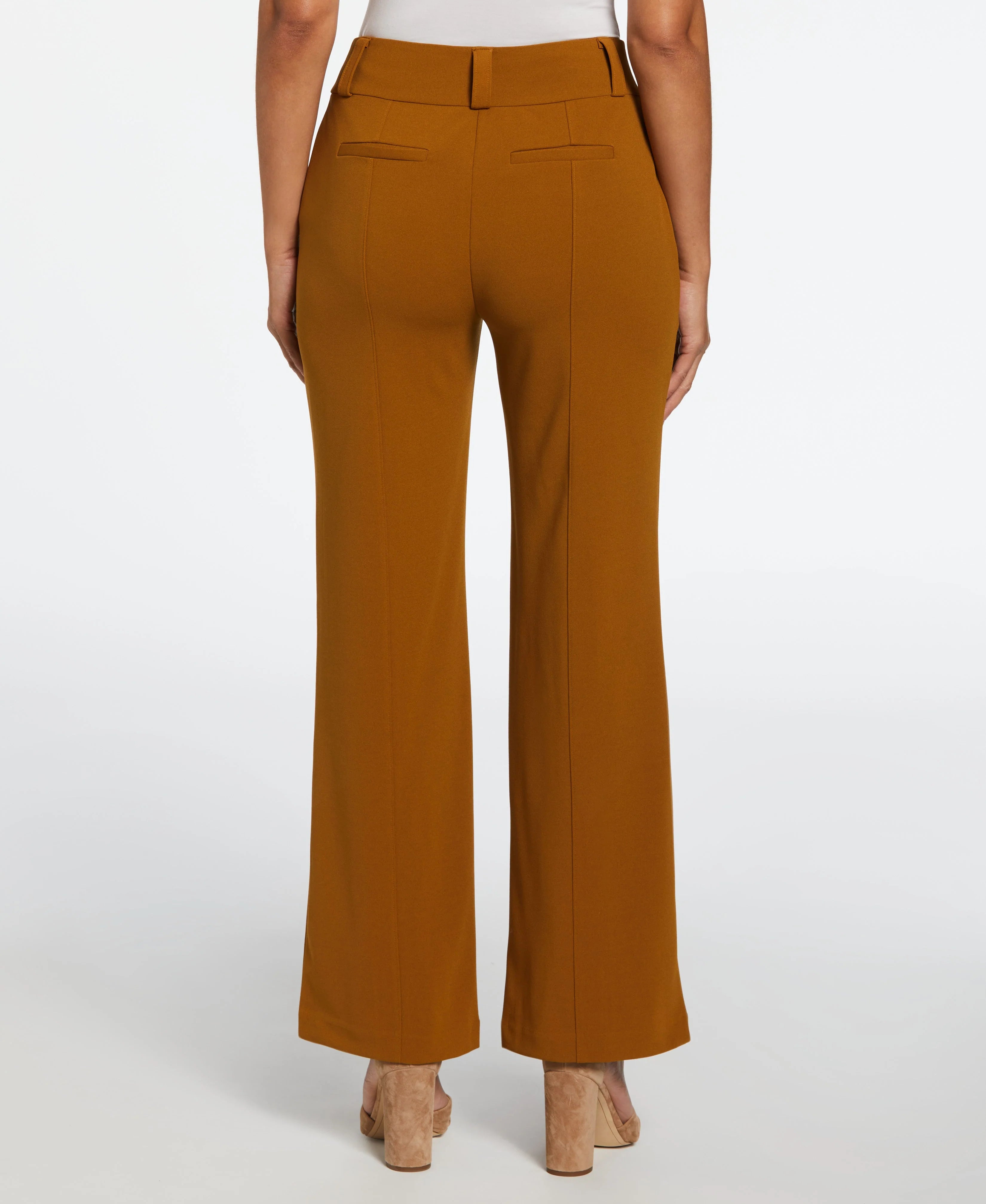 Wide Waistband Wide Leg Pant