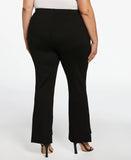 Plus Size Step Hem Ponte Knit Pull On Pant