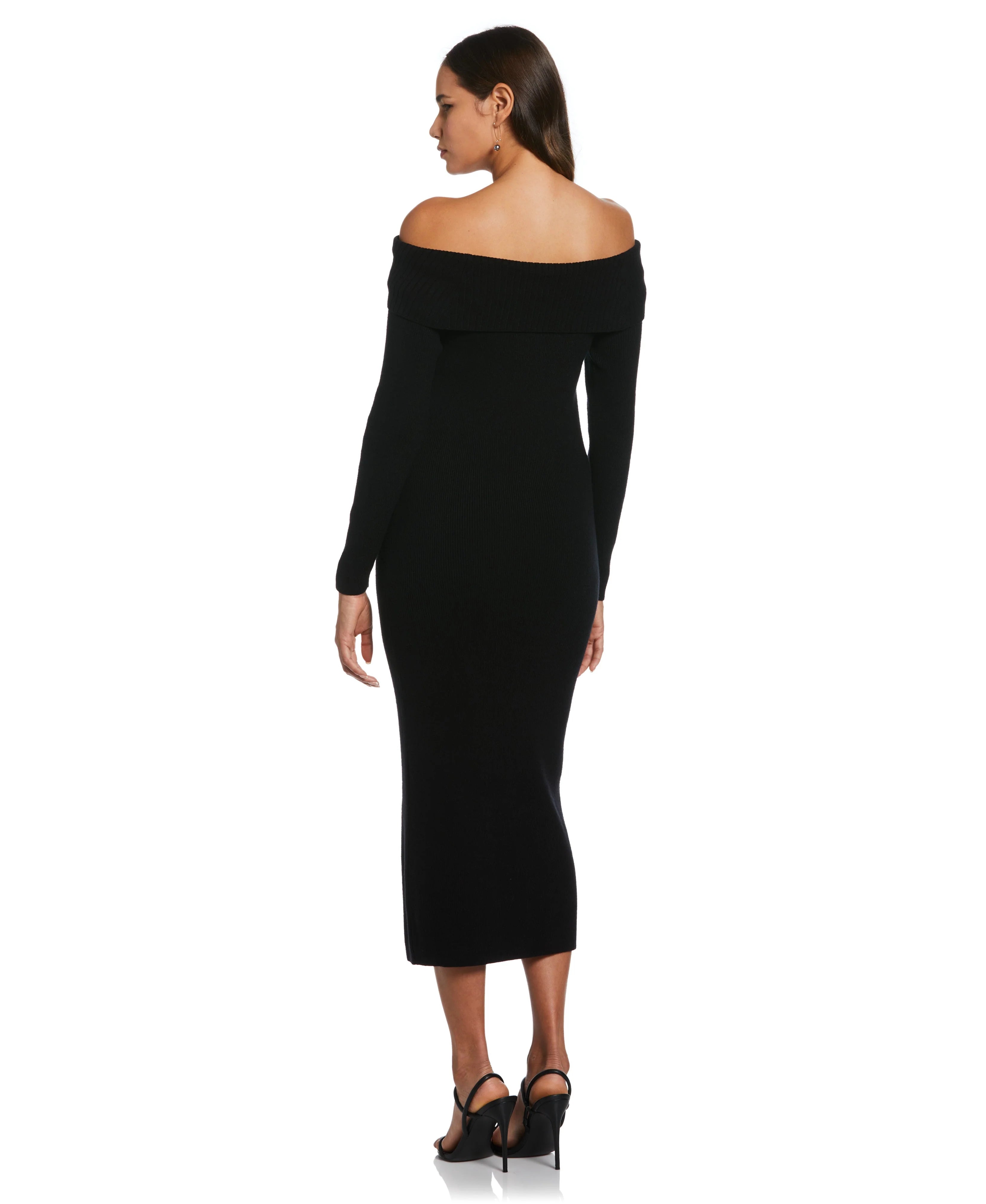 Off the Shoulder Sweater Dress