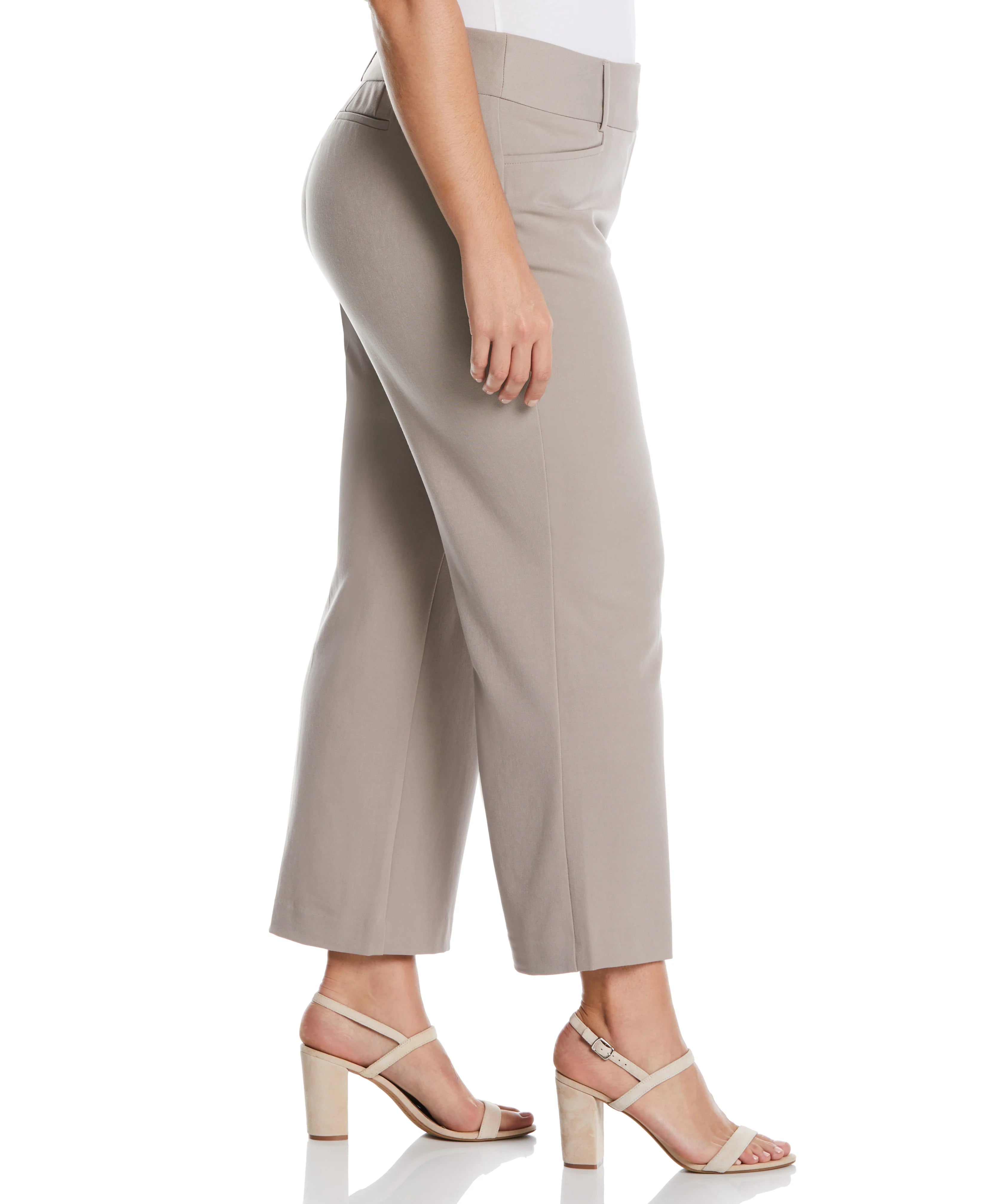 Plus Size Curvy Fit Short Length Boot Cut Pant Curvy Fit