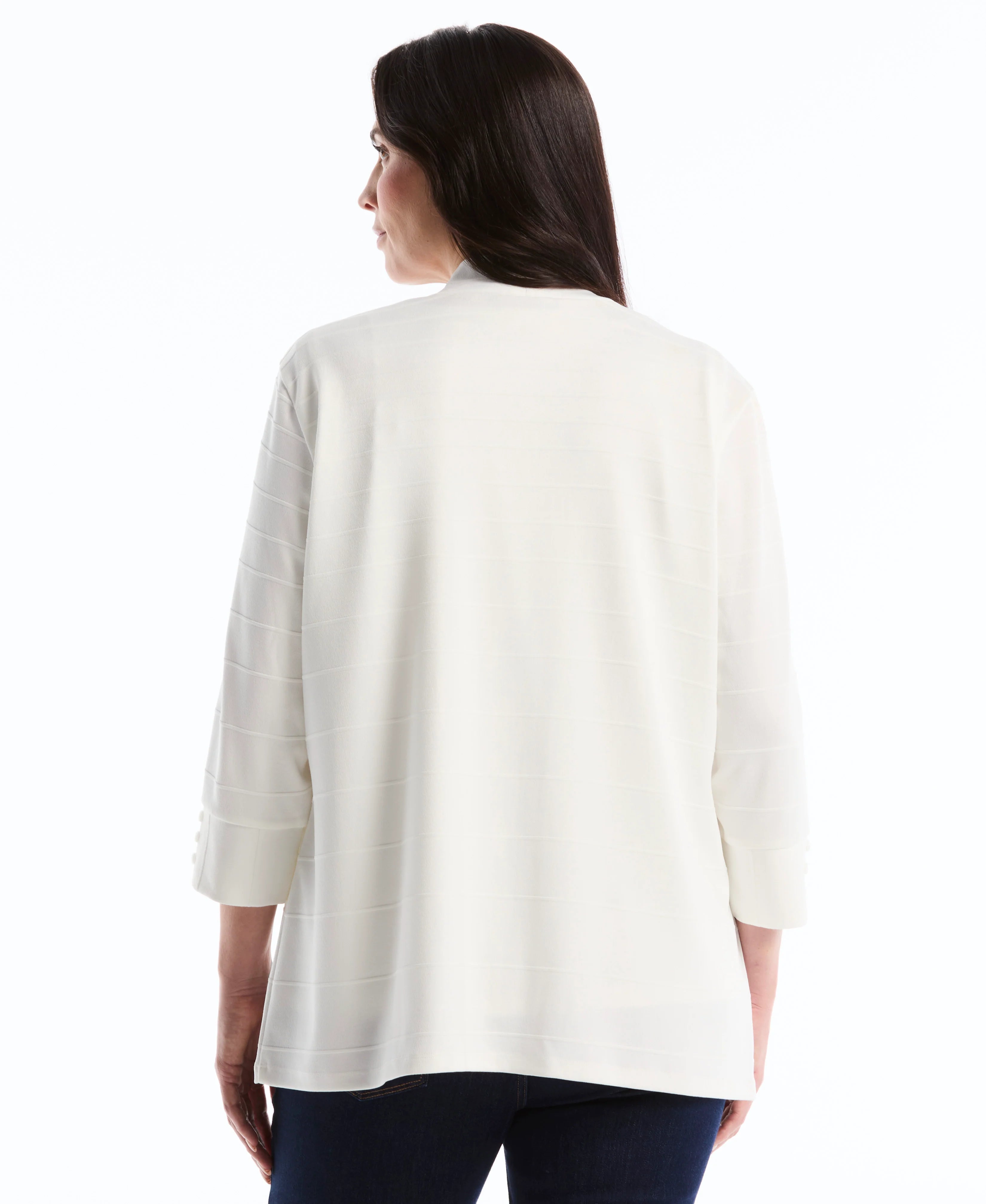 Plus Size Ottoman Knit Cardigan Sweater