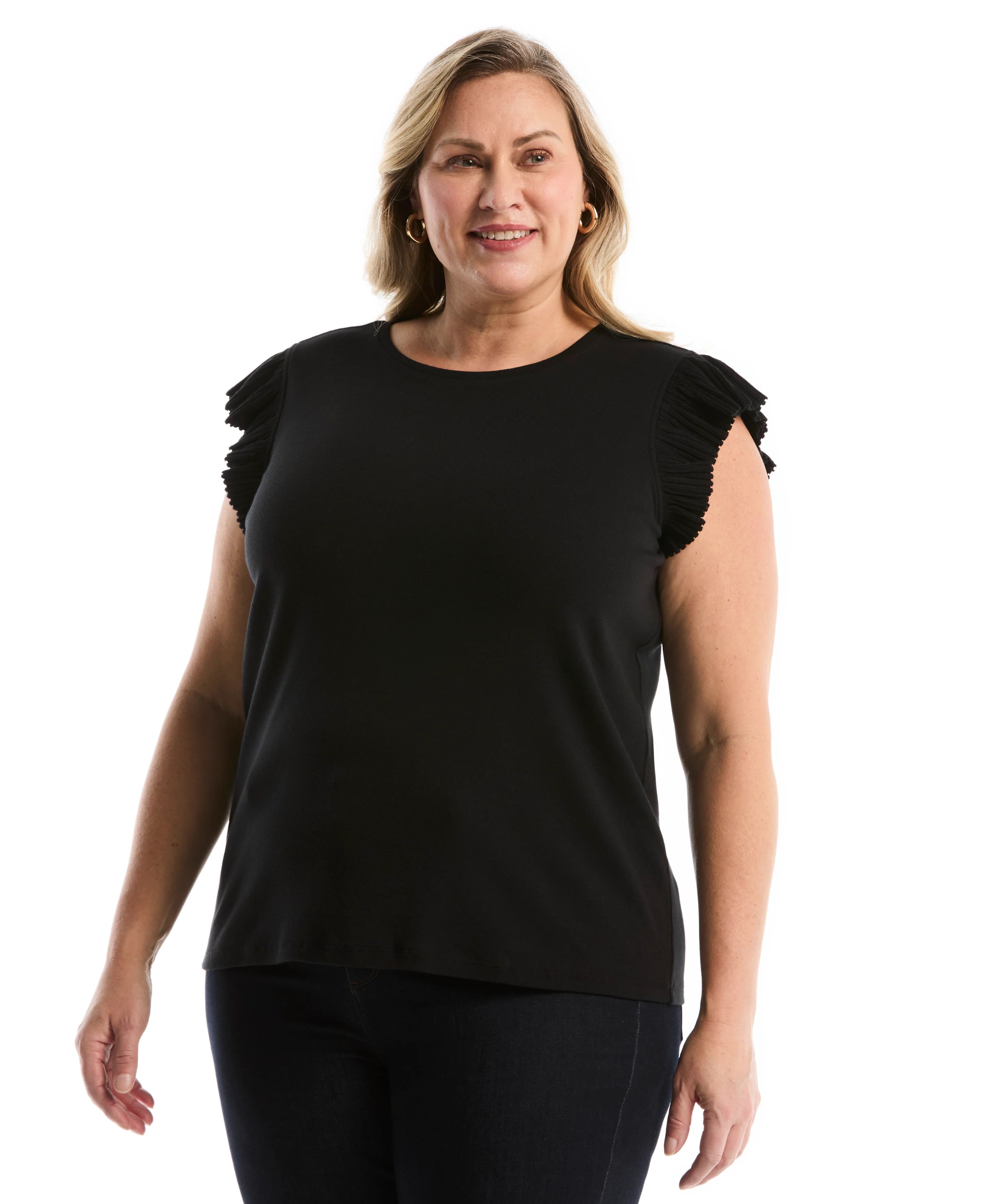 Plus Size Ruffle Top