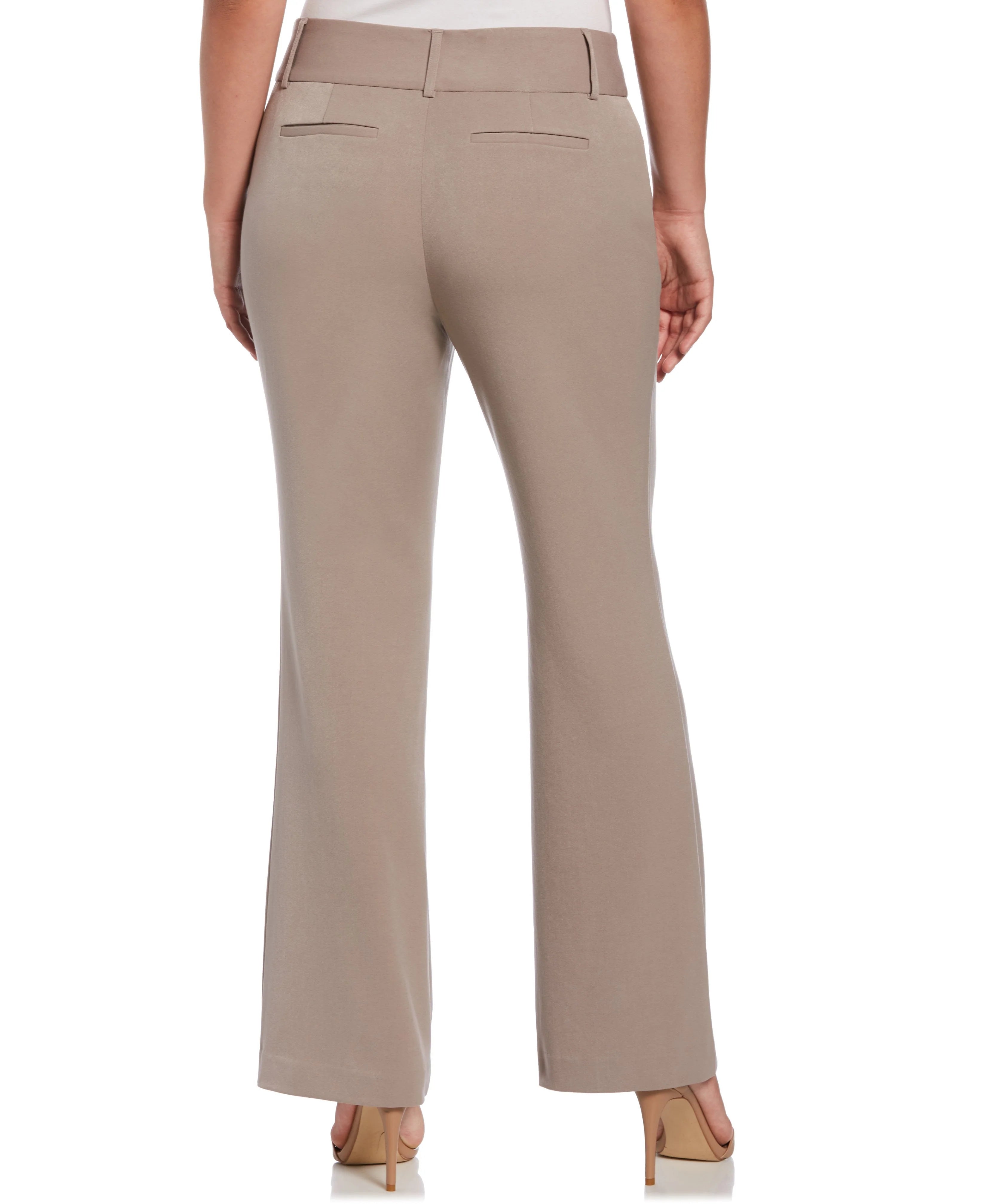 Petite Gabardine Bootcut Pant Curvy Fit