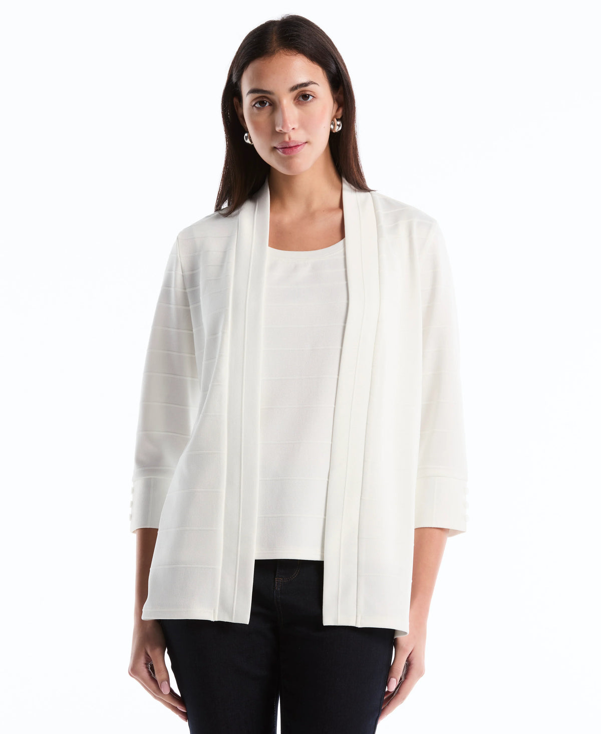 Ottoman Knit Cardigan Sweater