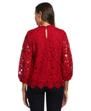 3 4 Sleeve Lace Top