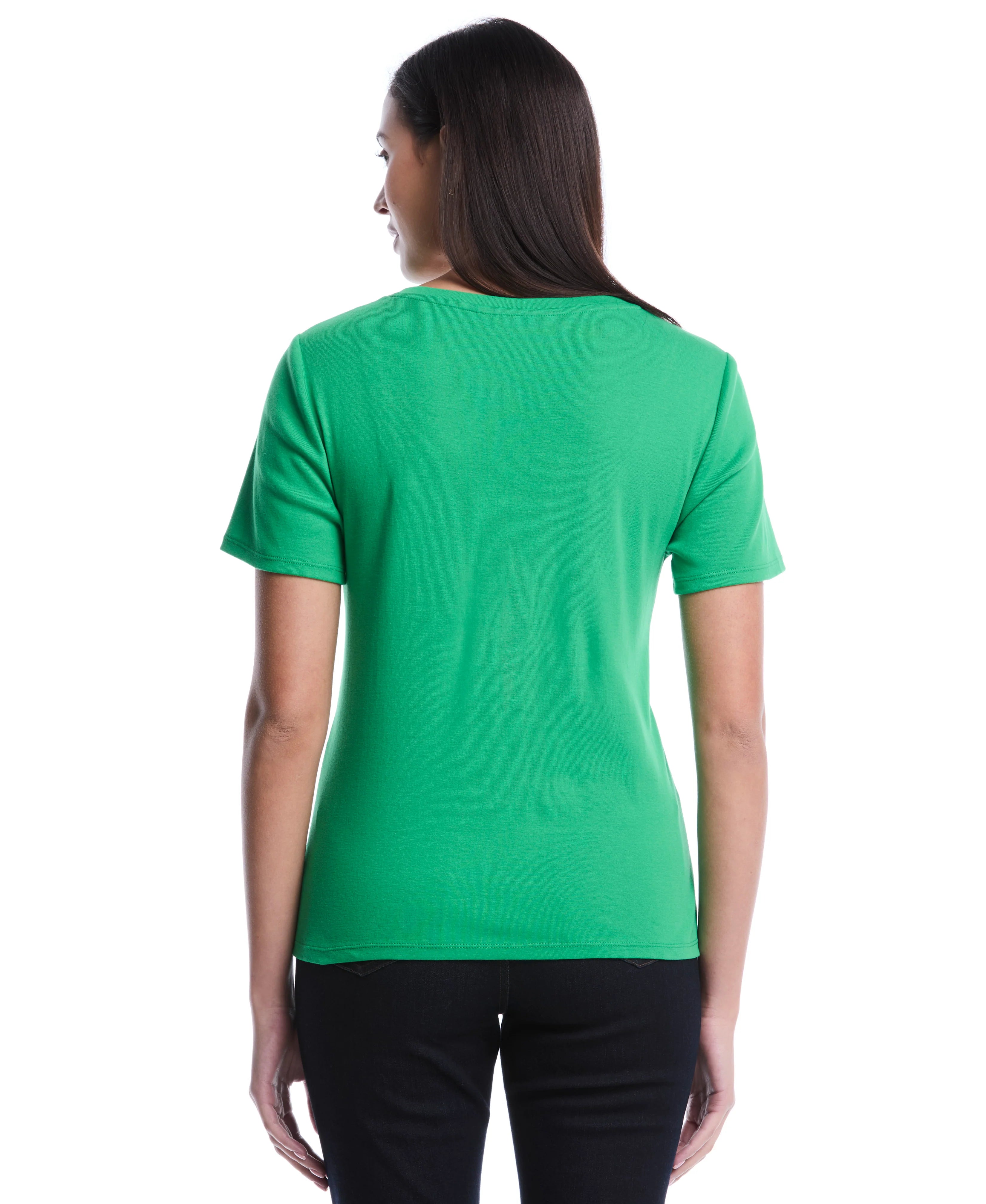 Petite Welt Pocket Button Detail Top