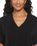 Layered Dolman Sleeve Blouse